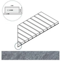 Угол Genesis X2 Jupiter Silver Решетка стрим 20 правая 25x60
