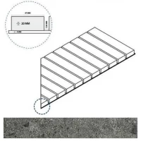 Угол Genesis X2 Saturn Grey Решетка стрим 20 правая 25x60