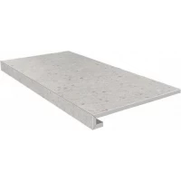 Ступень Терраццо беж светлый клееная 33x60