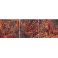 Декор Pietra Lavica Lava C (Rosso) S/3 49x49
