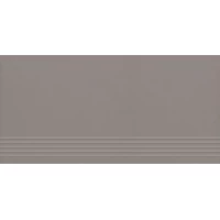 Ступень Bazo Grys Monokolor Stopnica Prosta Mat 29,8x59,8