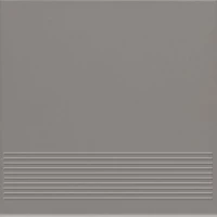 Ступень Bazo Grys Monokolor Stopnica Prosta Mat 30x30