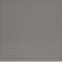 Ступень Bazo Nero Monokolor Stopnica Prosta Mat 30x30