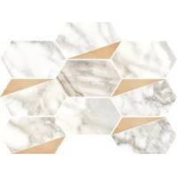 Декор Luce Grey Esagona Decoro Rame Satin 26x35