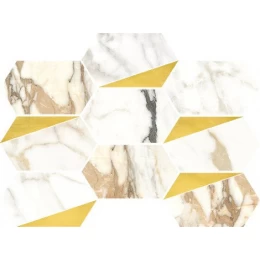 Декор Luce Oro Esagona Decoro Rame Satin 26x35