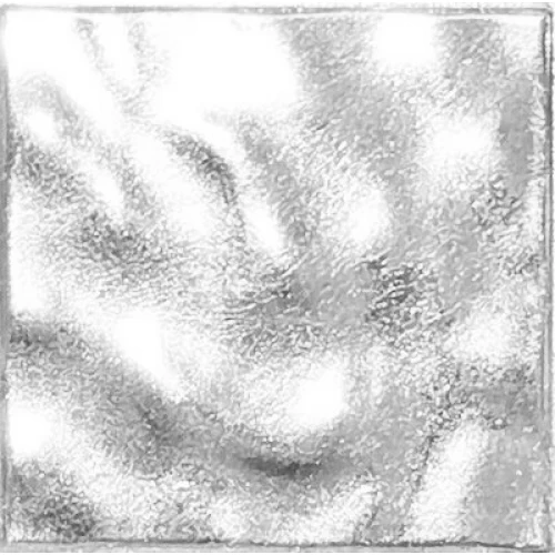 Irida Mosaic Мозаика Gold формованное белое гофрированное золото 1х1 10.FOBS