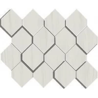 Мозаика Marvel Stone Bianco Dolomite Mosaico Esagono 3D