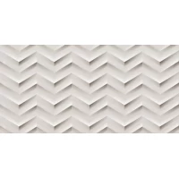 Плитка 3D White Wall Chevron matt 30,5x56
