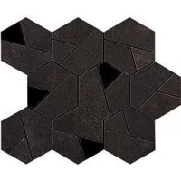 Мозаика Boost Tarmac Mosaico Hex Black