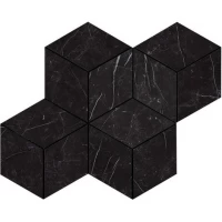Декор Marvel Stone Nero Marquina Mosaico Esagono Lapp 30x35