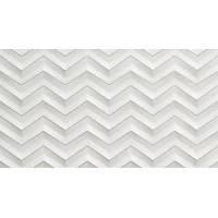Декор 3D White Wall Chevron glitter matt 30,5x56
