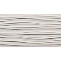 Плитка 3D White Wall Curvy White matt 30,5x56