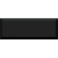 Плитка Бельканто черный грань 15x40