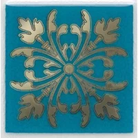 Декор Клемансо бирюзовый Вставка 4,9x4,9