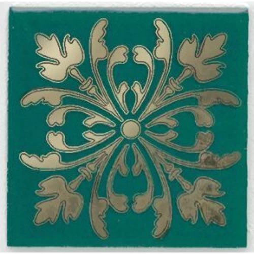 Kerama Marazzi Декор Клемансо зеленый Вставка 4,9x4,9 HGD\E252\5246