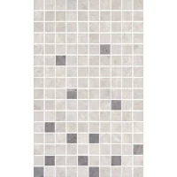 Декор Мармион Мозаичный Серый A 25x40