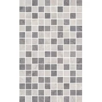 Декор Мармион Мозаичный Серый B 25x40