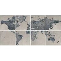 Панно Вокруг света (из 8 плиток) 40x80