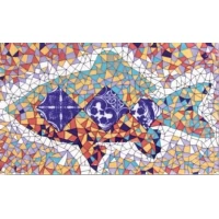 Декор Гауди Рыбка многоцветный 20x33