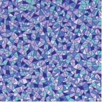 Плитка Гауди напольная синяя 33x33