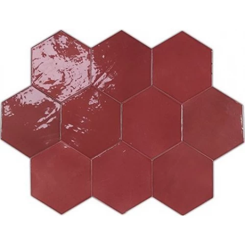 WOW Плитка Zellige Hexa Wine 10,8x12,4 