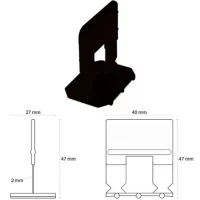 Основа для укладки плитки Levelling Spacer 2mm (100 шт)