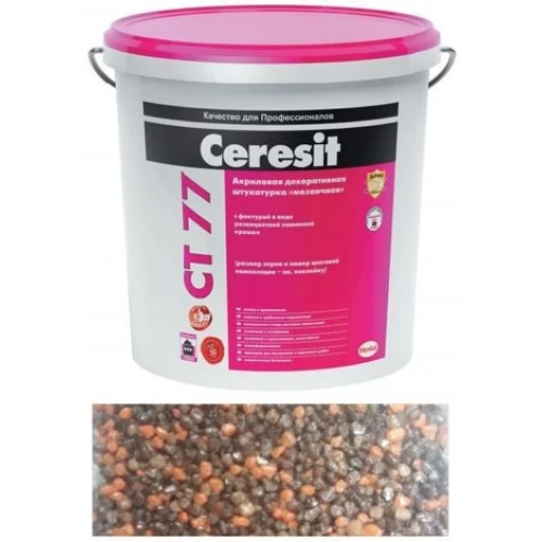 Ceresit CT 77 Акриловая декоративная штукатурка Мозаичная 1,4-2,0 мм, Laos 4 