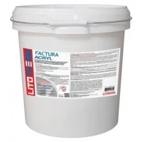 LITOTHERM Factura Acryl Декоративная акриловая штукатурка Шуба, фракция 2 мм, белый (25 кг)