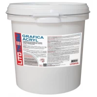 LITOTHERM Grafica Acryl Декоративная акриловая штукатурка Короед, фракция 1,5 мм, белая (25 кг)