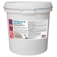 LITOTHERM Grafica Acryl Декоративная акриловая штукатурка Короед, фракция 2,5 мм, белая (25 кг)