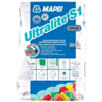 Клей Ultralite S1 Однокомпонентный цементный для керамической плитки, керамогранита и натурального камня, серый (15 кг)